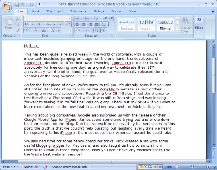 ms office word 2007 free download filehippo